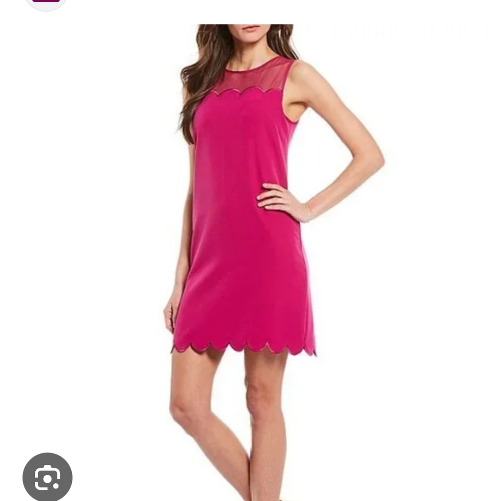 Alex Marie Fuchsia Sleeveless Dress